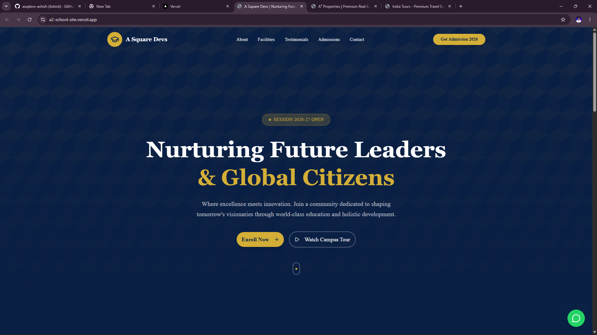 School Website — screenshot
